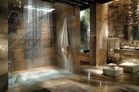 premium photo  large bathroom   shower   sink