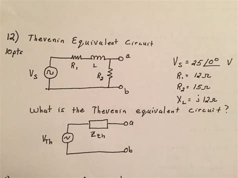 Solved: Thevenin Equivalent Circuit What Is The Thevenin E... | Chegg.com