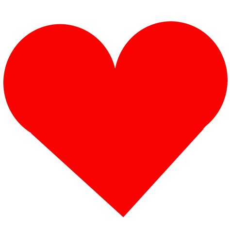 basic heart shape clipart