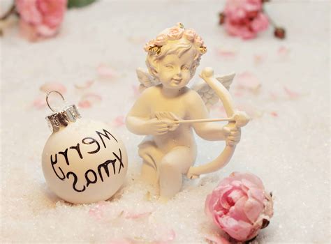 Free picture: decoration, holiday, Christmas, angel, figure, flower