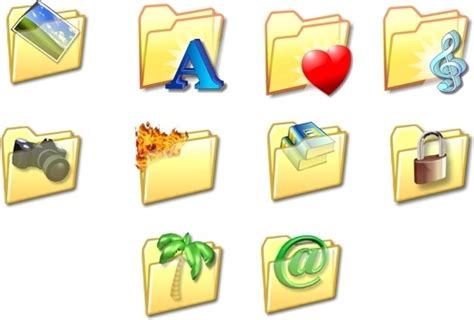Windows Folder Icon Pack at Vectorified.com | Collection of Windows ...