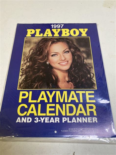 Vintage 1997 Playboy Playmate Calendar & 3 year Planner, unhung