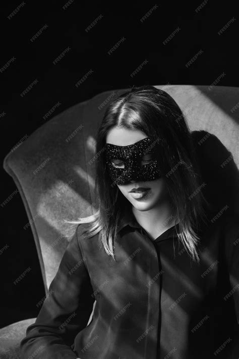 Premium Photo | Woman in black mask likes role playing and fantasy sex