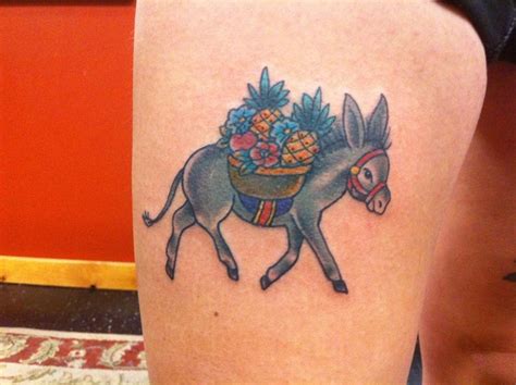 Donkey tattoo by Kristyn Michele Bat