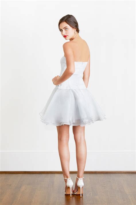 Kyle Strapless Bridal Mini Dress Wedding Reception & First Dance Dress