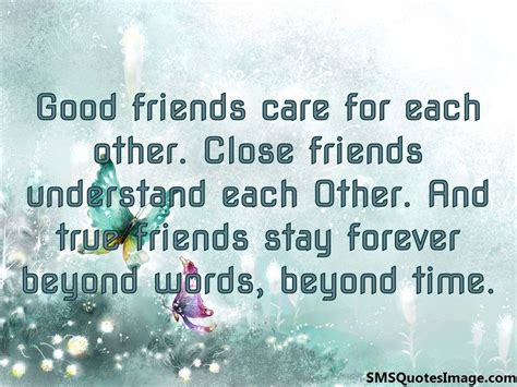 True friends stay forever - Friendship - SMS Quotes Image