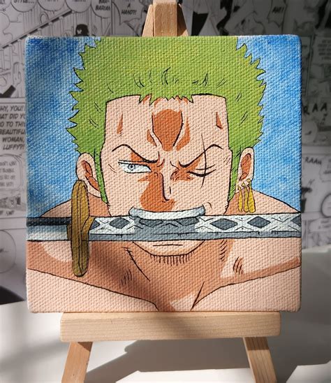 Roronoa Zoro One Piece | Zoro one piece painting easy, Zoro painting