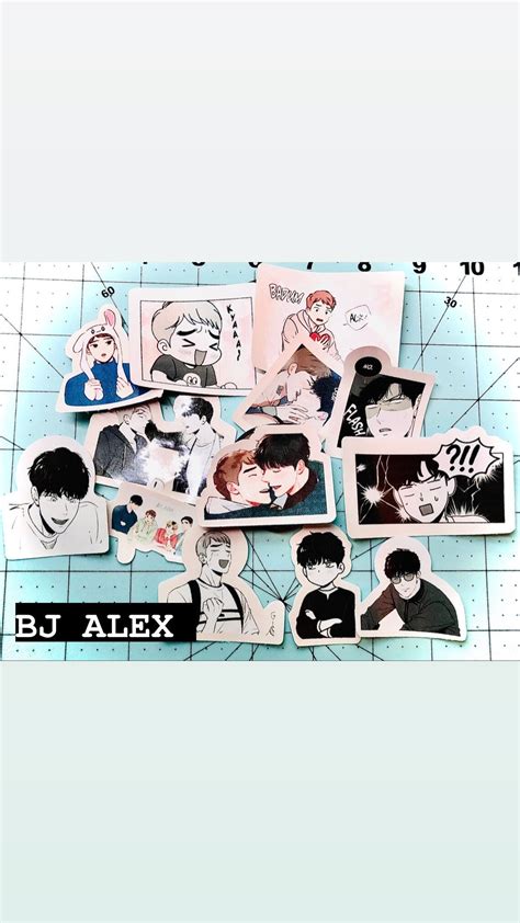 10 Bj Alex Sticker Pack DG Stickers Jiwon Sticker Packs | Etsy