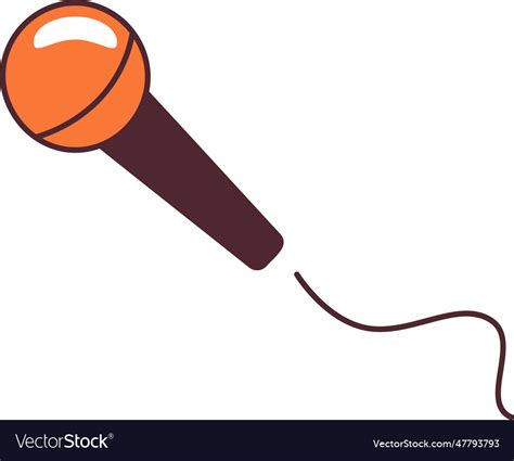 Singer microphone instrument Royalty Free Vector Image