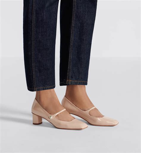 Jolie Dior Pump Nude Patent Calfskin | DIOR