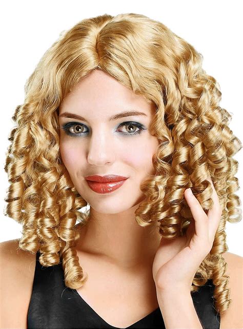 Wig with corkscrew curls - maskworld.com