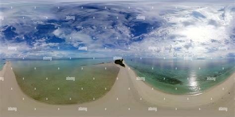 360° view of Top view of a beautiful sandy beach. VR 360 - Alamy