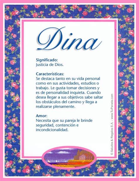 Dina, significado del nombre Dina, nombres | Names with meaning, Sofia ...