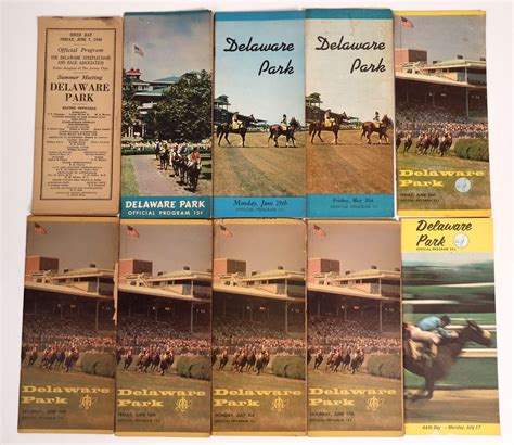 Delaware Park Racing Programs, 11 [160714]