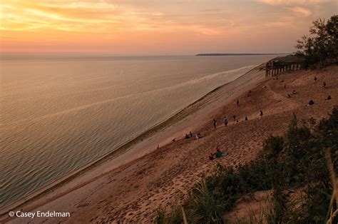 Sleeping Bear Dunes Overlook at Sunset | caseyendelman