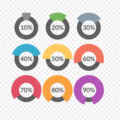 Percent Infographic Vector Hd Images, Percent Infographic Elements ...