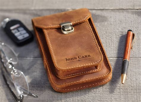 Personalized Belt Cell Phone Case Vertical Leather Cell Phone | Etsy