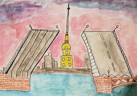 Рисунки разводных мостов для срисовки. Красивые картинки.