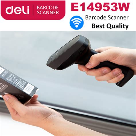 Deli E14953W 1D Barcode Scanner (Wireless) - Computer Choice