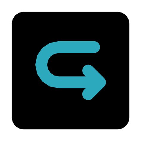 Turn Around Right Down Direction Square Vector SVG Icon - SVG Repo