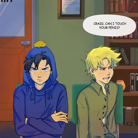 craig tucker and tweek tweak (south park) drawn by norwegiantomato