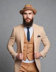 Funny Costume For Men With Beards. Face Swap. Insert Your Face ID:906835