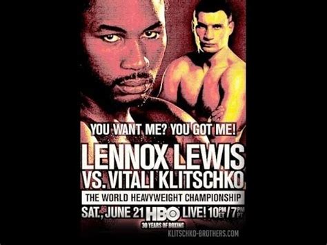 Lennox Lewis Vitali Klitschko Леннокс Льюис Виталий Кличко - YouTube