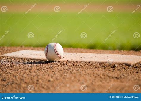 Baseball on Mound stock image. Image of baseball, equipment - 5932433