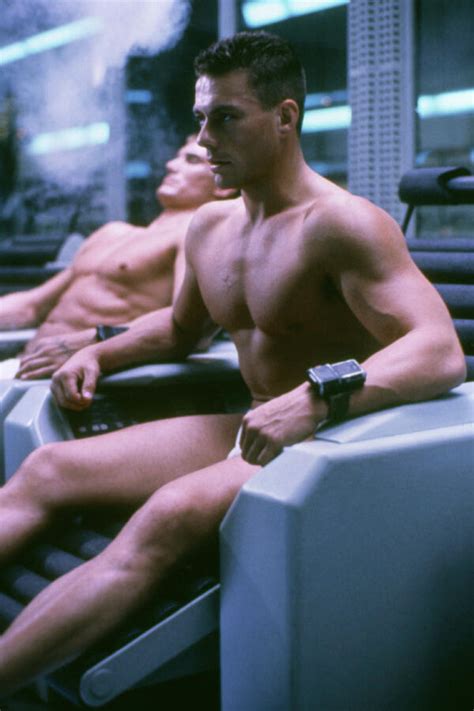 Jean Claude Van Damme Dolph Lundgren Muscular Shirtless Abs Vintage