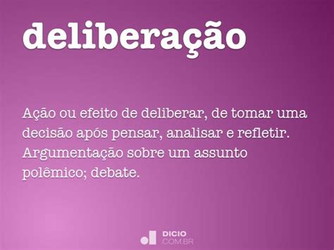 Deliberação O Que É