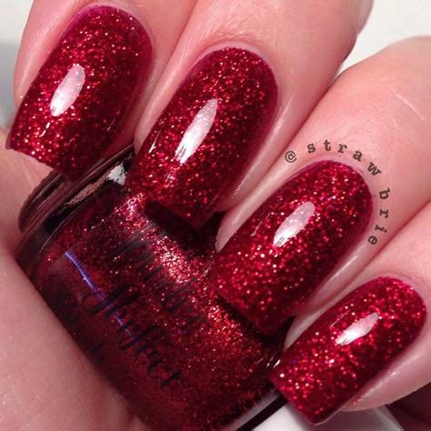 top  red glitter nails ideas  inspiration
