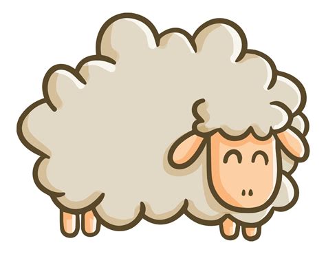 Funny and cute sheep smiling. 20532180 Vector Art at Vecteezy