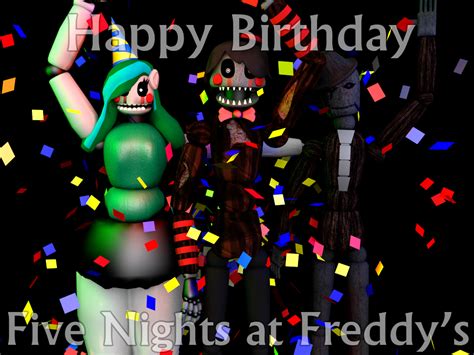 Happy Birthday Five Nights at Freddy's! by HeroGollum on DeviantArt