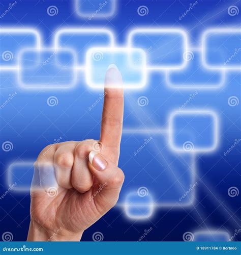 Touch button stock photo. Image of point, keypad, choice - 18911784