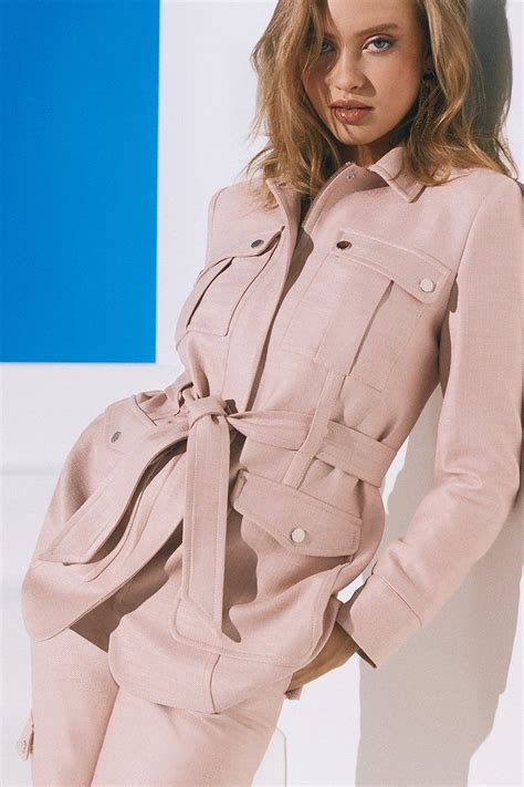 Luxe Stretch Twill Utility Jacket | Karen Millen | Karen millen ...