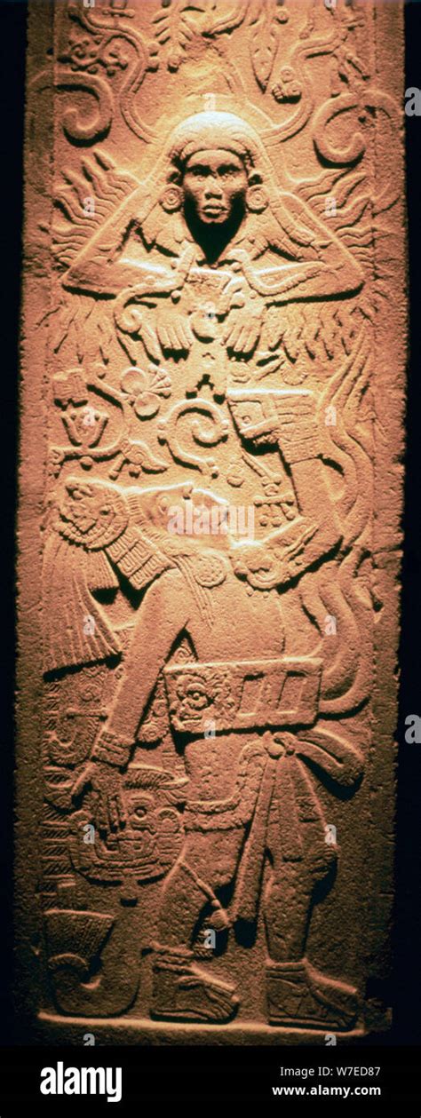 Mayan sculpture of a sun-god. Artist: Unknown Stock Photo - Alamy