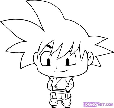 Goku Drawing Step By Step at PaintingValley.com | Explore collection of ...