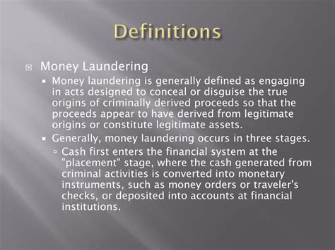 PPT - Anti-Money Laundering Policy PowerPoint Presentation, free ...