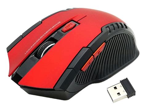 AK303C BEZPRZEWODOWA MYSZ GAMINGOWA RED - BensonsTrade