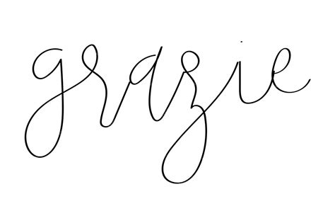 Premium Vector | Grazie quote