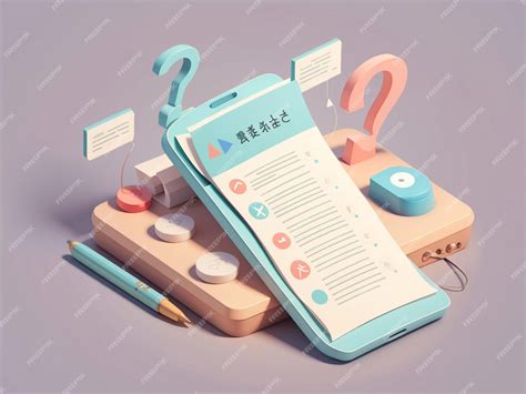 Premium AI Image | Immersive 3D Questionnaire Interactive Surveys with