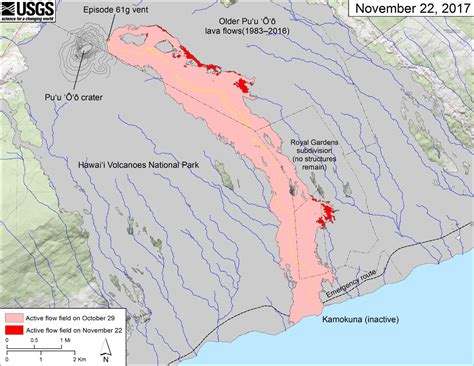 New USGS Maps, Photos Chart Lava Flow Changes