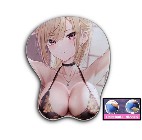 anime  oppai mouse pad boobs wrist rest gaming gift etsy canada
