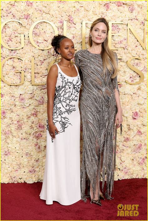 Angelina Jolie's Golden Globes 2025 Date: Her Daughter Zahara!: Photo ...