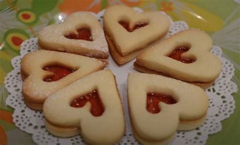 Песочное печенье из тик тока Сердечки с вареньем простой рецепт пошаговый