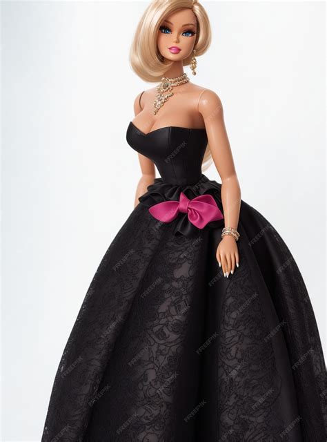 Premium Photo | Black Barbie Girl Dress