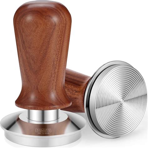 Amazon.com: Espresso Tamper 58mm, YOLOYO Walnut Wood Handle Coffee