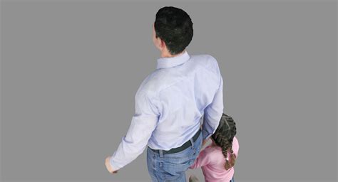 Daddy and Daughter 3D Model $79 - .max - Free3D