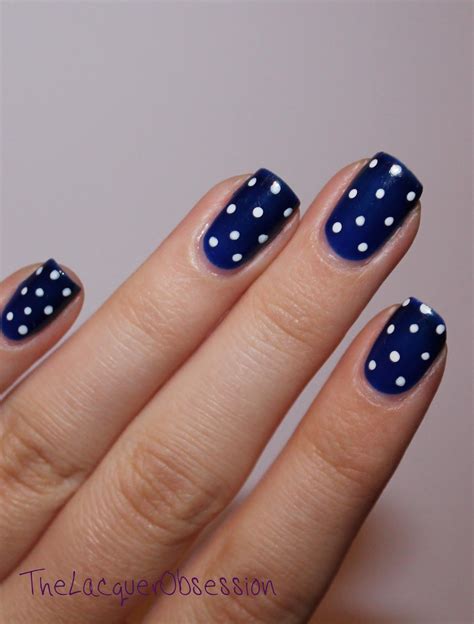 nail art with blue and white 8