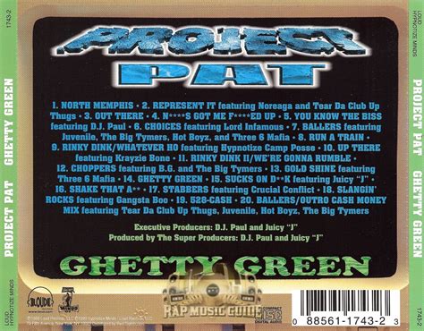 Project Pat - Ghetty Green: CDs | Rap Music Guide